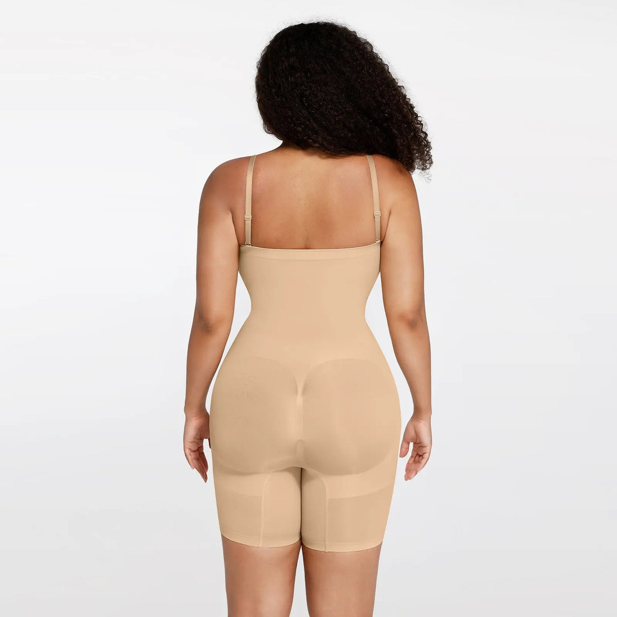 Mid Thigh Bodysuit with Adjustable Straps