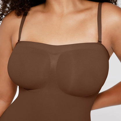 Mid Thigh Bodysuit with Adjustable Straps