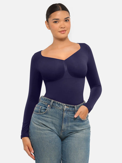 Long Sleeve Thong Bodysuit