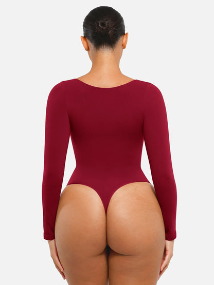 Long Sleeve Thong Bodysuit
