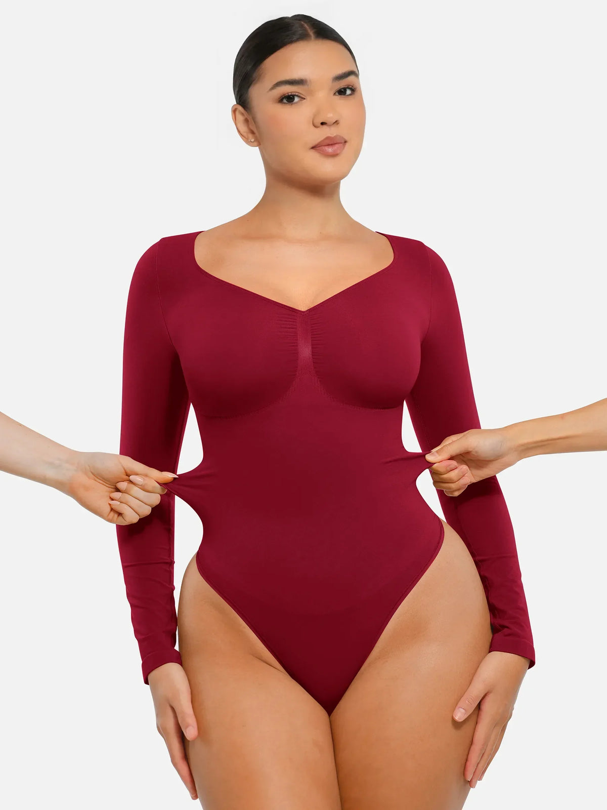 Long Sleeve Thong Bodysuit