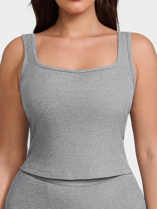 Cotton Ribbed Tank Top