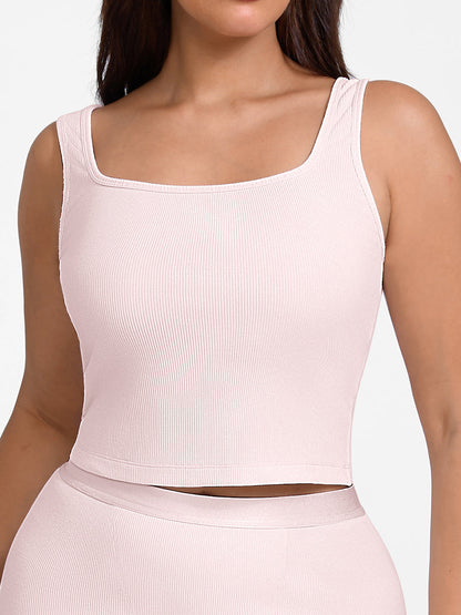 Cotton Ribbed Tank Top