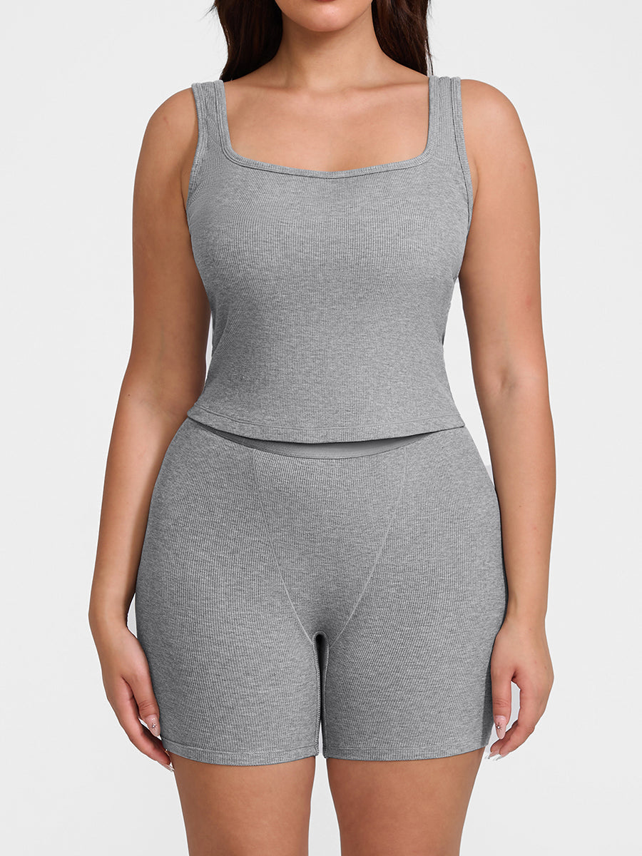 Cotton Ribbed Tank Top
