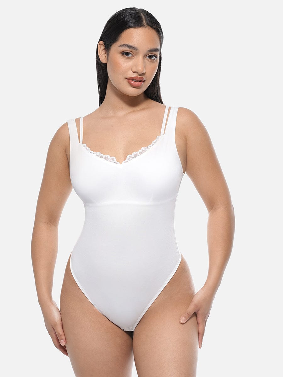 Lace Trim Bodysuit