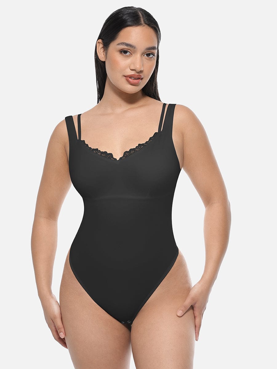 Lace Trim Bodysuit