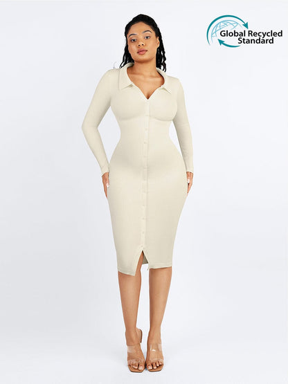 Dyversa Retro Long Sleeve Dress